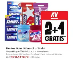 Jumbo Mentos Gum, Stimorol of Smint aanbieding