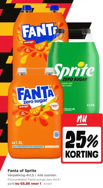 Jumbo Fanta of Sprite aanbieding