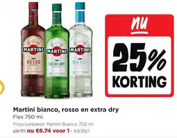 Jumbo Martini bianco, rosso en extra dry aanbieding