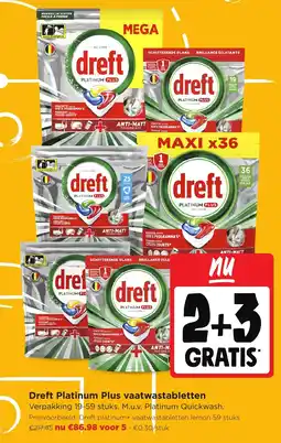 Jumbo Dreft Platinum Plus vaatwastabletten aanbieding