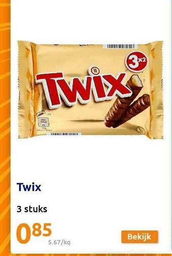 Action Twix aanbieding