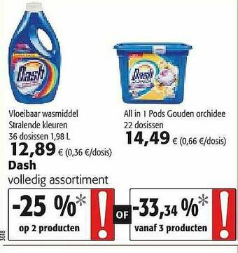 Colruyt Dash Vloeibaar Wasmiddel aanbieding