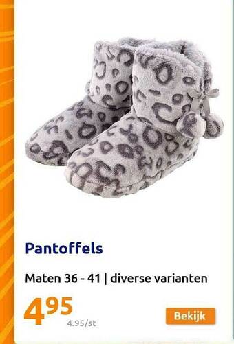 Action Pantoffels aanbieding