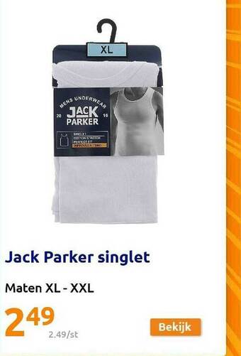 Action Jack Parker Singlet aanbieding