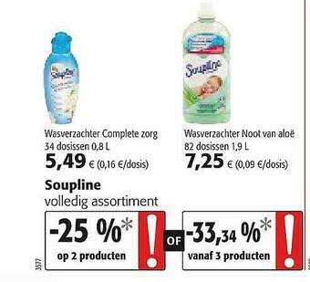 Colruyt Soupline Wasverzachter aanbieding