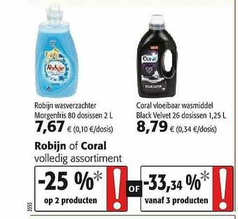 Colruyt Robijn Of Coral aanbieding