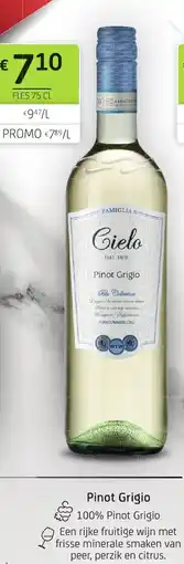 BelBev Pinot grigio aanbieding