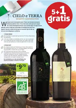 BelBev CIELO e TERRA aanbieding