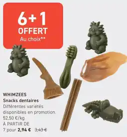 Tom&Co WHIMZEES Snacks dentaires aanbieding