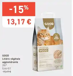 Tom&Co Good litière végétale agglomérante aanbieding