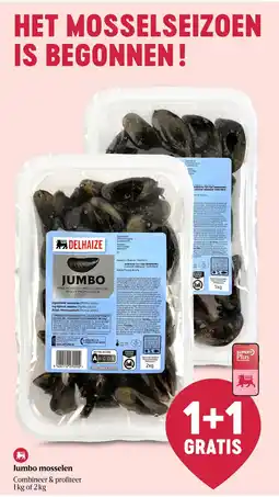 AD Delhaize Jumbo mosselen aanbieding