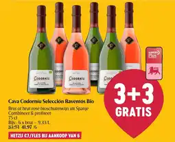 AD Delhaize Cava codorníu selección raventós bio aanbieding
