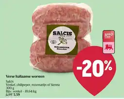 AD Delhaize Verse italiaanse worsten aanbieding