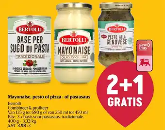 Mayonaise, pesto of pizza- of pastasaus