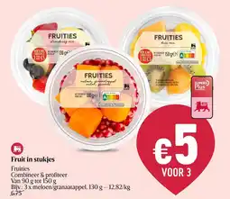 AD Delhaize Fruit in stukjes aanbieding