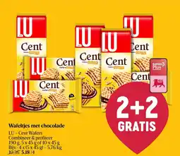 AD Delhaize Wafeltjes met chocolade aanbieding