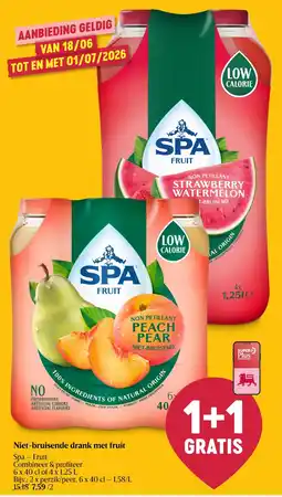 AD Delhaize Niet-bruisende drank met fruit aanbieding