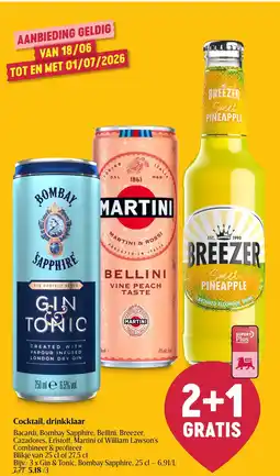 AD Delhaize Cocktail, drinkklaar aanbieding