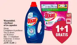 AD Delhaize wasmiddel, vloeibaar of in capsules aanbieding