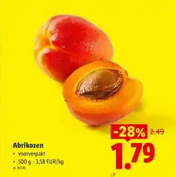 Lidl Abrikozen aanbieding