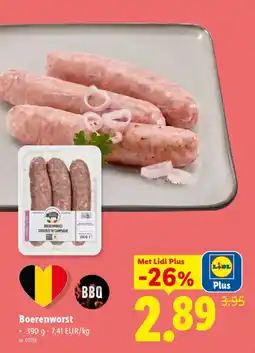 Lidl Boerenworst aanbieding