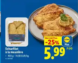 Lidl Scharfilet à la meunière aanbieding
