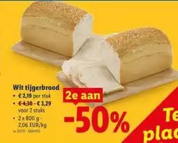 Lidl Wit tijgerbrood aanbieding