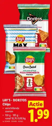 Lidl Lays - doritos chips aanbieding