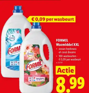 Lidl Formil wasmiddel xxl aanbieding