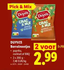 Lidl Duyvis borrelnootjes aanbieding