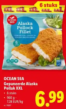 Lidl Ocean sea gepaneerde alaska pollak xxl aanbieding