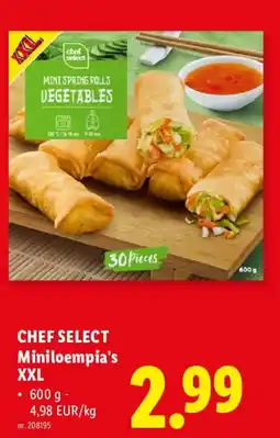 Lidl Chef select miniloempia's xxl aanbieding