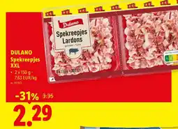Lidl Dulano spekreepjes xxl aanbieding