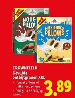 Lidl Crownfield gevulde ontbijtgranen xxl aanbieding