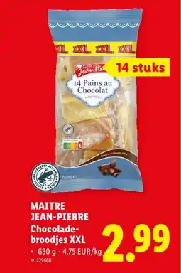 Lidl Maitre jean-pierre chocolade- broodjes xxl aanbieding