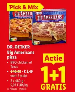 Lidl Dr. oetker big americans pizza aanbieding