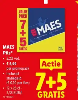 Lidl Maes pils aanbieding