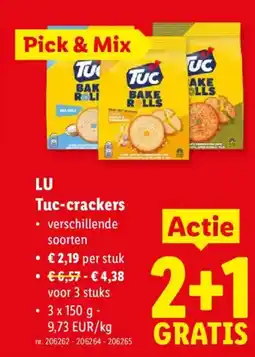 Lidl LU Tuc-crackers aanbieding