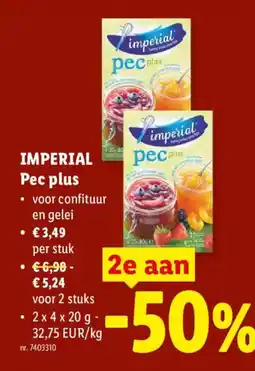 Lidl Imperial pec plus aanbieding