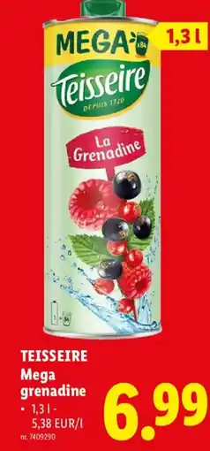 Lidl Teisseire mega grenadine aanbieding