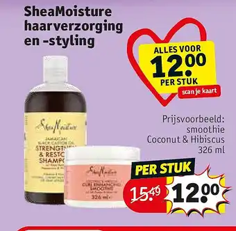 Kruidvat SheaMoisture haarverzorging en -styling aanbieding