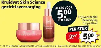 Kruidvat Kruidvat Skin Science gezichtsverzorging aanbieding