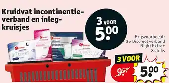 Kruidvat Kruidvat incontinentie- verband en inlegkruisjes aanbieding