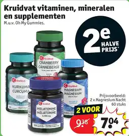 Kruidvat 2 x Magnesium Nacht 60 stuks aanbieding