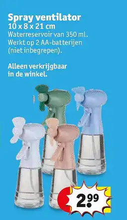 Kruidvat Spray ventilator aanbieding