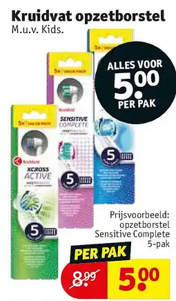 Kruidvat Kruidvat opzetborstel aanbieding