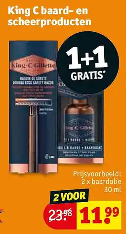 Kruidvat King C baard- en scheerproducten aanbieding