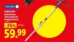 Lidl Parkside elektrische telescopische heggenschaar aanbieding