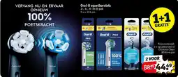 Kruidvat 2 x opzetborstel iO Ultimate Clean White 4-pak aanbieding