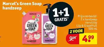 Kruidvat Marcel’s Green Soap handzeep aanbieding